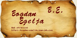 Bogdan Egelja vizit kartica